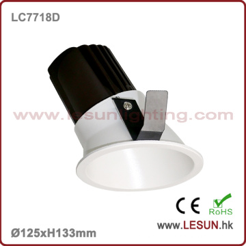 Teto Recessed Downlight LC7718d do diodo emissor de luz do COB da instalação 12W Dimmable